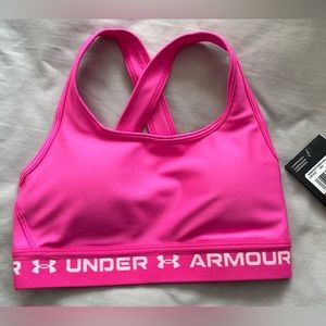 Under Armour pink cross back XS sports bra
